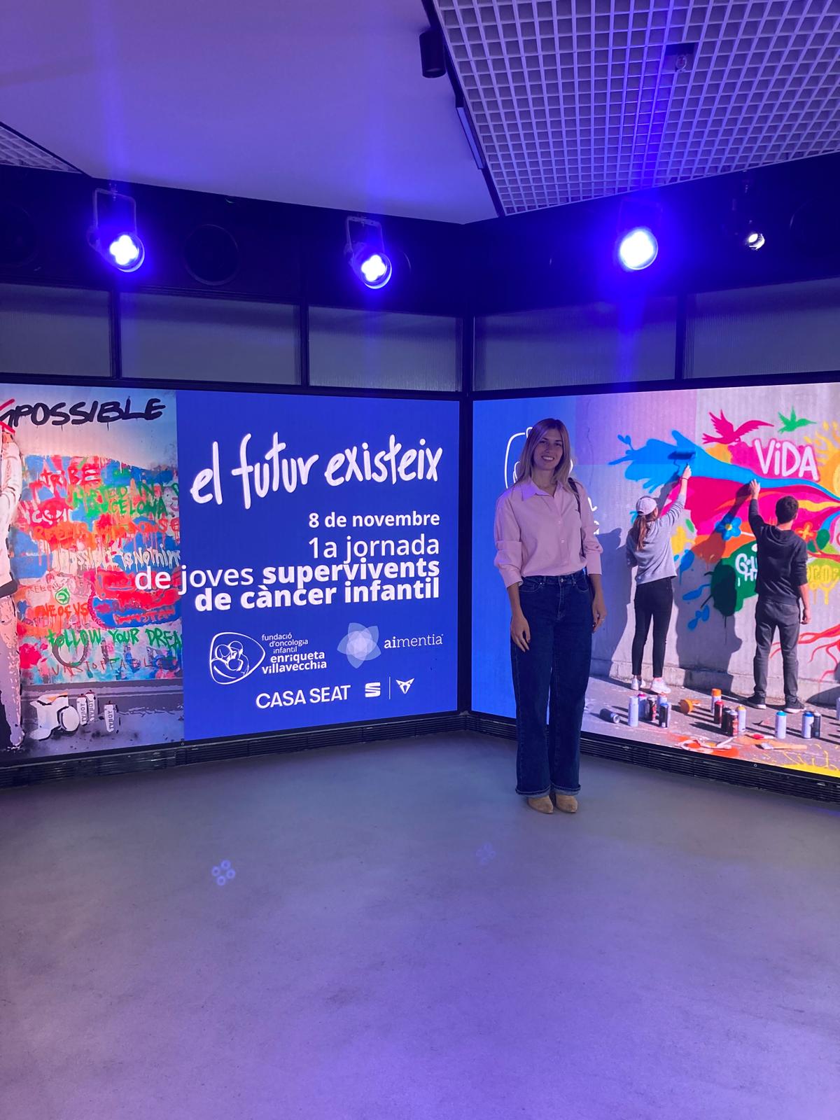 Escoltar per a sanar: les veus dels joves que van superar el càncer infantil El passat 8 de novembre, la nostra ambaixadora de la Fundació, María Fernández, va participar en la jornada “El futur existeix”, organitzada per la Fundació Villavecchia a la Casa SEAT de Barcelona.